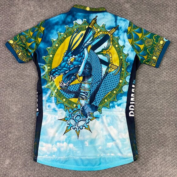 Primal Wear Cold Front Cycling Jersey Men's Large Asian Dragon Dragons - Picture 6 of 10